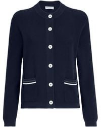 Brunello Cucinelli - Cotton Monili-Trim Cardigan - Lyst