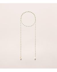 Hermina Athens - Beaded Pearl Rosario Necklace - Lyst