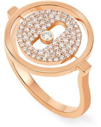 Messika - Rose Gold And Diamond Lucky Move Ring - Lyst