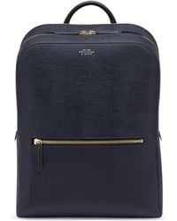 Smythson - Leather Panama Backpack - Lyst