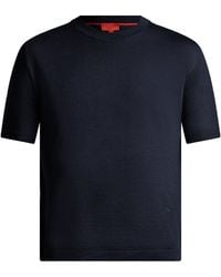 Isaia - Wool And Silk-Blend T-Shirt - Lyst