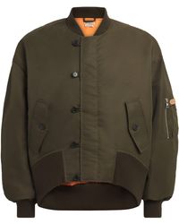 JW Anderson - Oversized Tipped Hem Bomber Jacket - Lyst