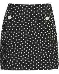 RIXO London - Polka Dot Stefania Mini Skirt - Lyst