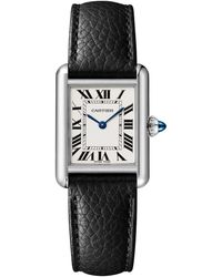 Cartier - Small Steel Tank Must Watch - Lyst