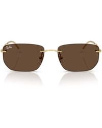 Ray-Ban - Rb3768 Metal Irregular Sunglasses - Lyst