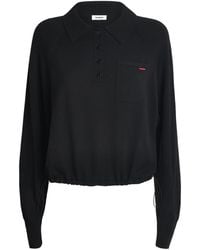 Sandro - Wool-Blend Polo Sweater - Lyst