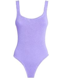 Hunza G - Square-Neck Swimsuit - Lyst
