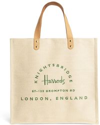 Harrods - Jute And Cotton Food Halls Shopper Bag - Lyst