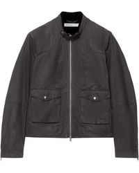 AllSaints - Waxed Cotton Kirk Racer Jacket - Lyst