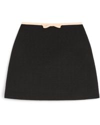 Valentino - Bow-Detail Mini Skirt - Lyst