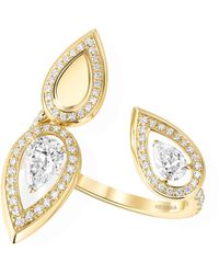 Messika - Fiery And Diamond Trio Ring - Lyst
