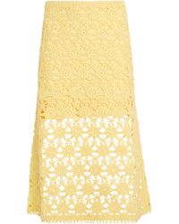 Maje - Crochet Midi Skirt - Lyst