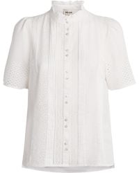 ME+EM - Cotton Broderie Anglaise Blouse - Lyst