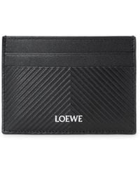 Loewe - Leather Chevron Card Holder - Lyst