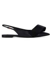 Givenchy - Leather Twisted Ribbon Slingback Ballet Flats - Lyst