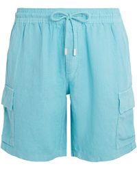 Vilebrequin - Linen Baie Cargo Shorts - Lyst