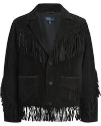 Polo Ralph Lauren - Suede Fringed Jacket - Lyst