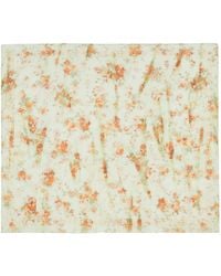 McQueen - Silk Floral Skull Scarf - Lyst