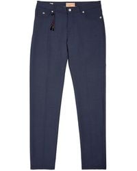 Marco Pescarolo - Cotton-blend Straight Trousers - Lyst