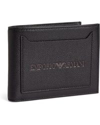 Emporio Armani - Leather Logo Bifold Wallet - Lyst