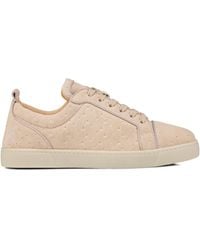 Christian Louboutin - Louis Junior Orlato Suede Braided Sneakers - Lyst