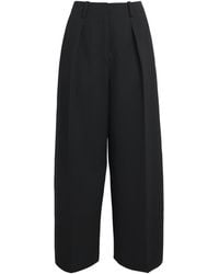 Maje - Pleated Wide-Leg Trousers - Lyst