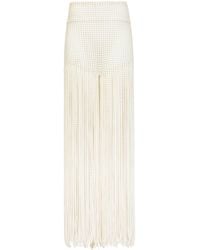 Alaïa - 3D Knit Fringe Trousers - Lyst