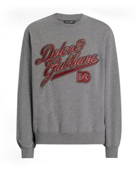 Dolce & Gabbana - Cotton Graphic Sweatshirt - Lyst