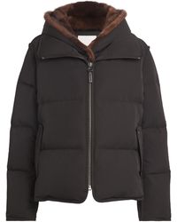 Yves Salomon - Down-Mink Technical Puffer Jacket - Lyst