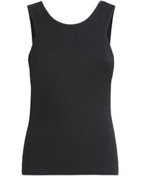 Claudie Pierlot - Stretch-Cotton Ribbed Tank Top - Lyst