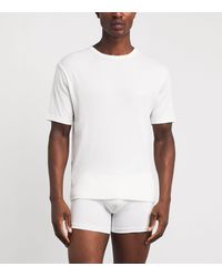 BOSS - Cotton Ribbed T-Shirt - Lyst