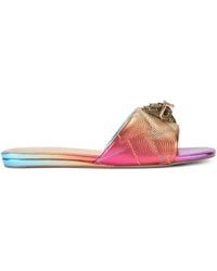 Kurt Geiger - Metallic Leather Kensington Sandals - Lyst