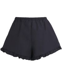 Hunza G - Cotton Frill Shorts - Lyst