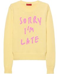 MAX&Co. - Cotton Slogan Sweater - Lyst