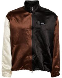 Song For The Mute - Satin Panelled Bomber Jacket - Lyst