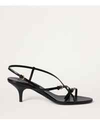 Miu Miu - Patent Leather Sandals With Buckles - Lyst