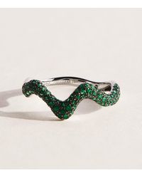 SHAY - And Emerald Wave Ring - Lyst