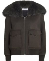 Yves Salomon - Wool-Cashmere Fur-Trim Jacket - Lyst