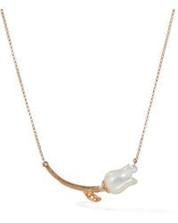 Annoushka - Diamond And Pearl Tulips Chain Necklace - Lyst