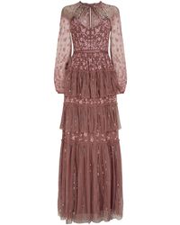 Needle & Thread Embellished Starling Gown - Purple