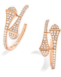 Marli New York - Small And Diamond Cleo Hoop Earrings - Lyst