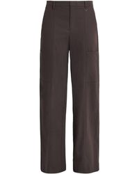 Vince - Stretch-Cotton Panelled Trousers - Lyst