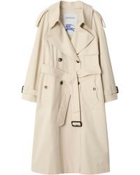 Burberry - Long Gabardine Fitzrovia Trench Coat - Lyst