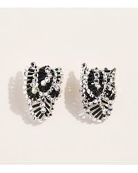 Coppola E Toppo - Crystal Foglie Clip Earrings - Lyst