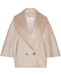 Max Mara - Cashmere Shawl-Lapel Cape - Lyst