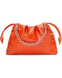Loewe - Large Python Skin Flamenco Shoulder Bag - Lyst
