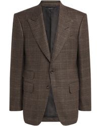 Tom Ford - Wool-Blend Houndstooth Shelton Blazer - Lyst