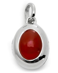 Monica Vinader - Sterling And Onyx January Birthstone Locket - Lyst