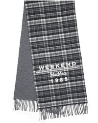 Weekend by Maxmara - Wool-Blend Check Stole Scarf - Lyst