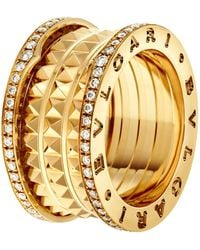 BVLGARI - And Diamond B.Zero1 Rock Four-Band Ring - Lyst